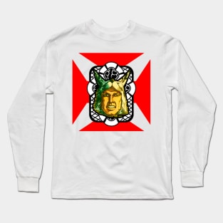 red cross wolf mask Long Sleeve T-Shirt